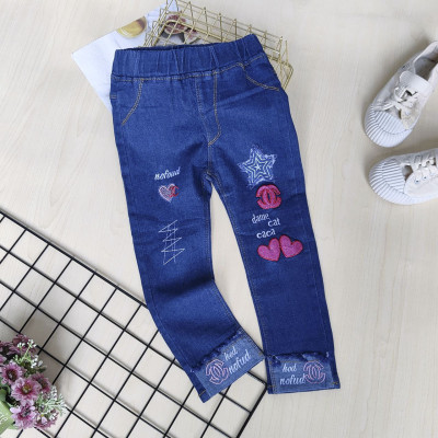 celana jeans channel symbol with love-celana anak perempuan